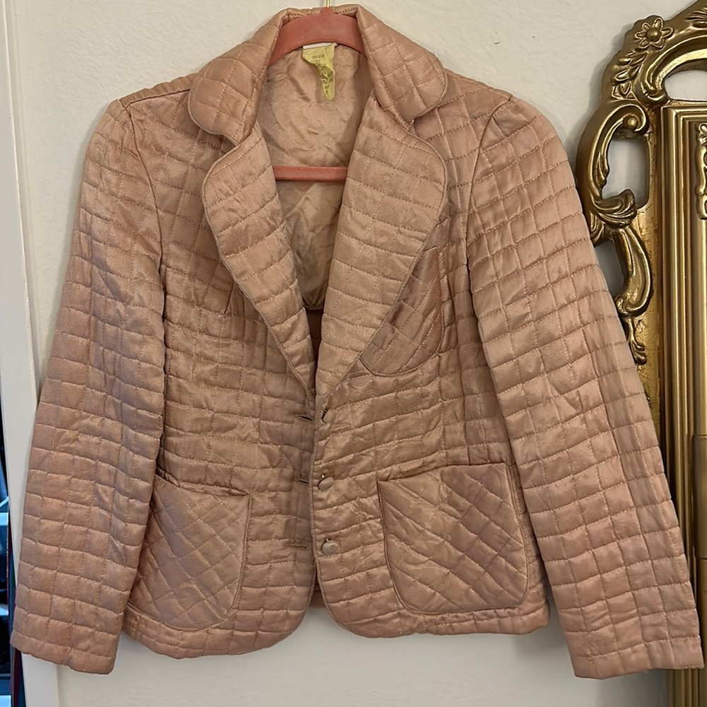 Vintage Pink Silky House Jacket
